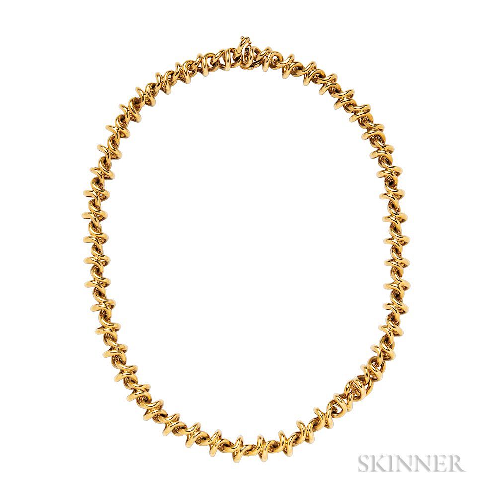 Appraisal: kt Gold Spiral Necklace Tiffany Co kt Gold Spiral Necklace