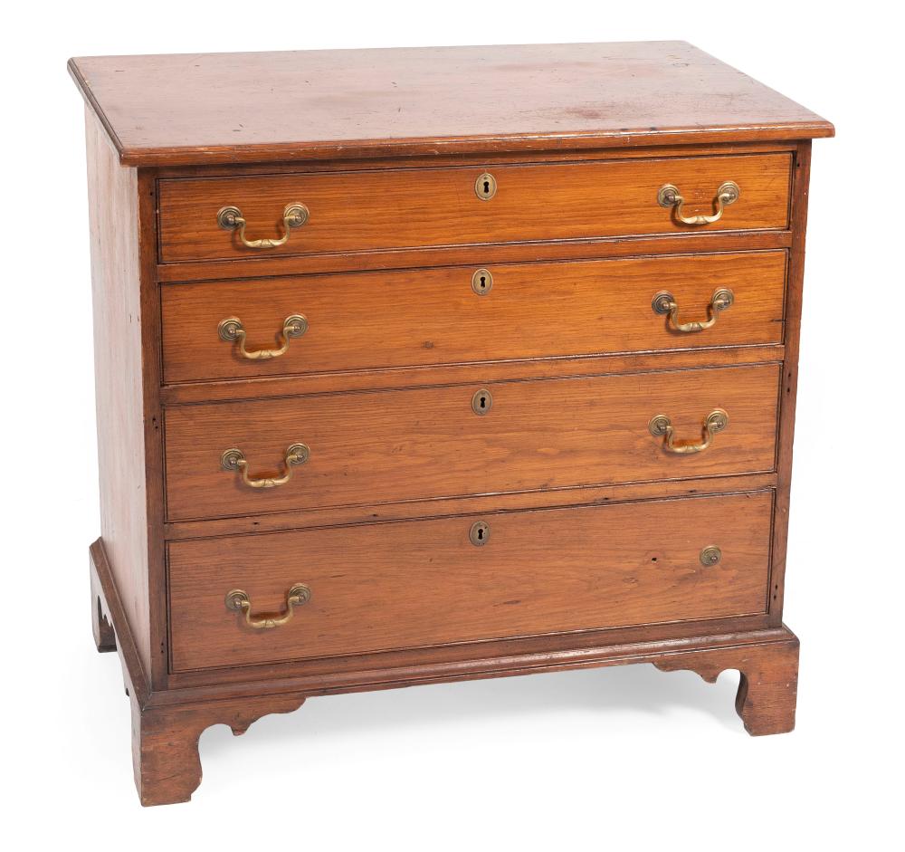 Appraisal: CHIPPENDALE BUREAU NEW ENGLAND CIRCA HEIGHT WIDTH DEPTH CHIPPENDALE BUREAU