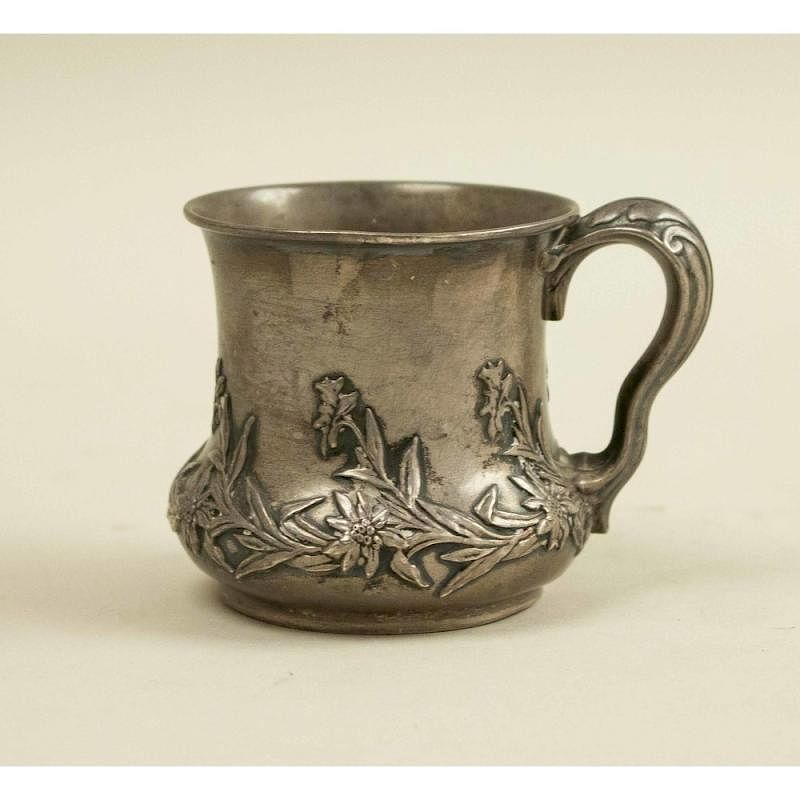 Appraisal: Sterling Silver Cup ozt Sterling silver cup with flower design