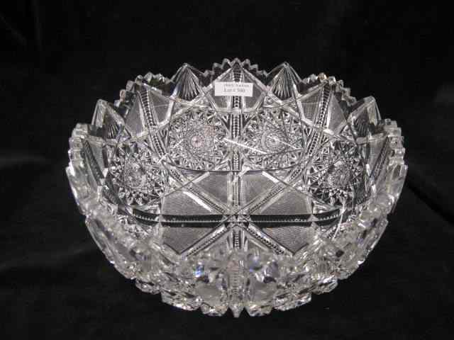 Appraisal: Cut Glass Bowl brilliant period superb overall cutwork '' diameter