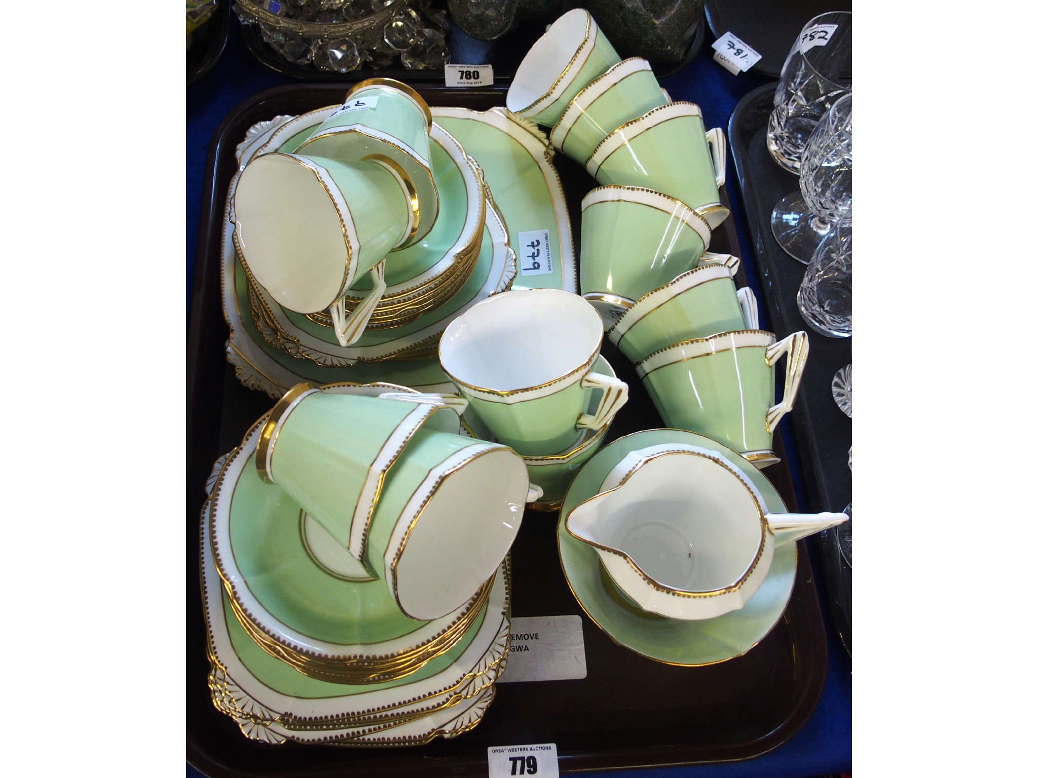 Appraisal: Tray comprising Royal Albert tea set for twelve one cup