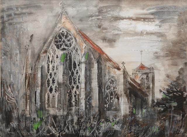 Appraisal: John Piper British - Dorchester Abbeysigned in pen lower right