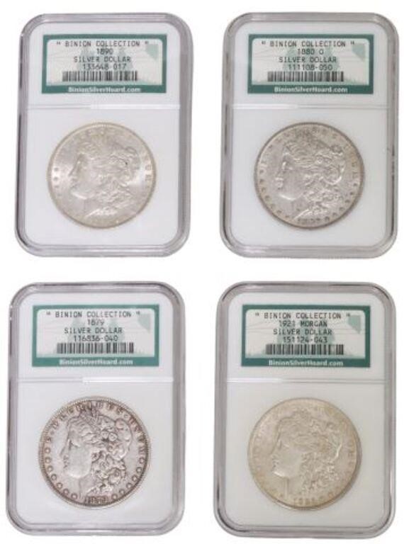 Appraisal: lot of U S Morgan Silver dollars from the Binion