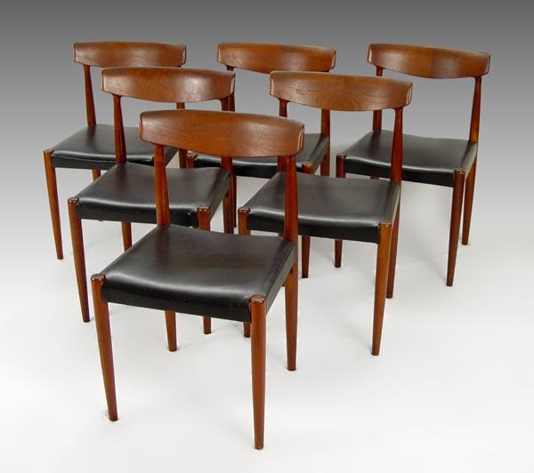 Appraisal: SET OF SLAGELSE MOBELVAERK DANISH MODERN CHAIRS Six side chairs