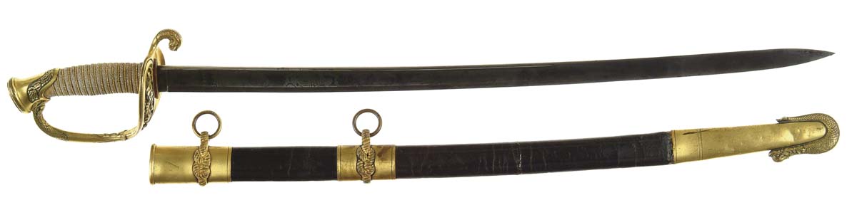 Appraisal: CONFEDERATE INSCRIBED NAVAL OFFICER S SWORD Model US Naval officer