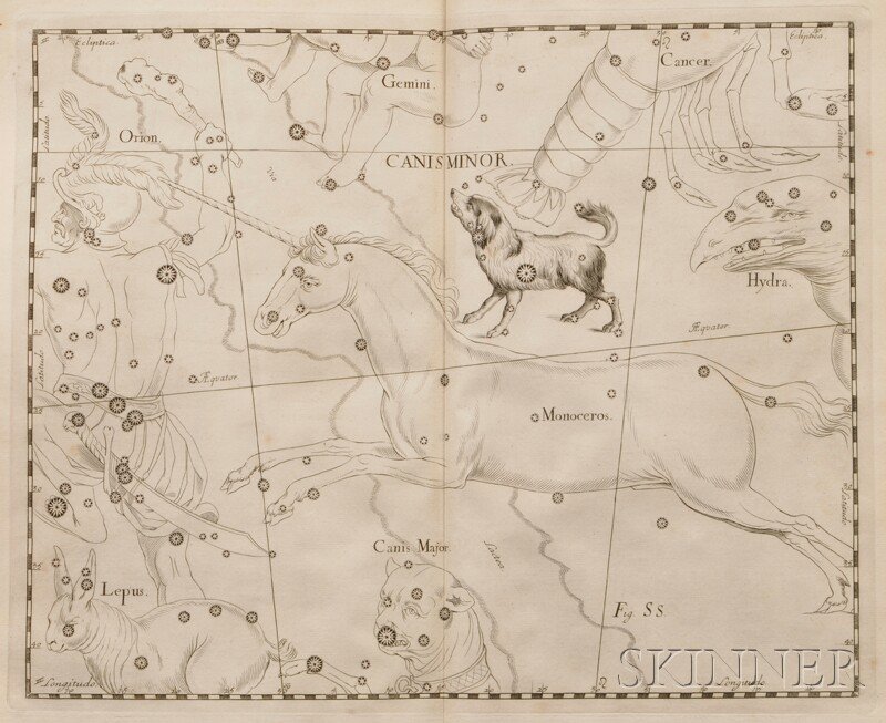 Appraisal: Hevelius Johannes - Prodromus Astronomiae and Firmamentum Sobiescianum Danzig Stollius