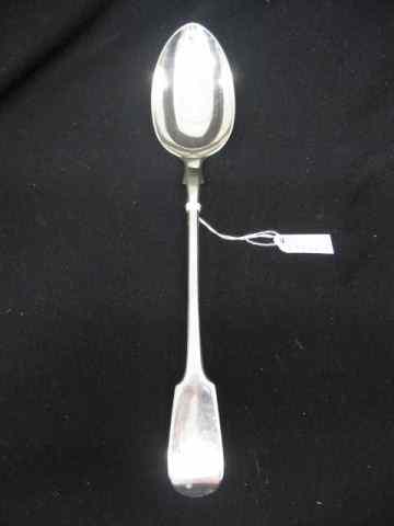 Appraisal: English Sterling Silver Stuffing Spoon '' excellent monogram Chester