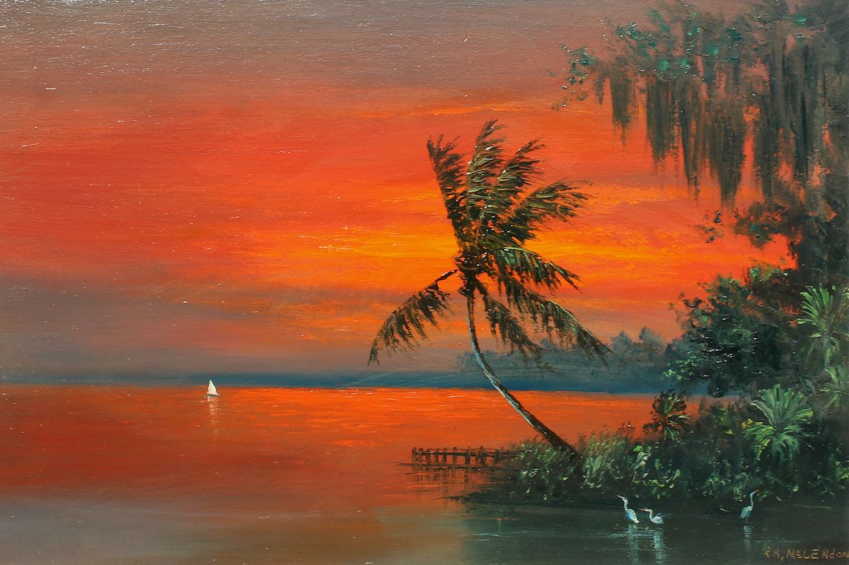 Appraisal: MCCLENDON R A Roy American th Century Florida Highwaymen fire