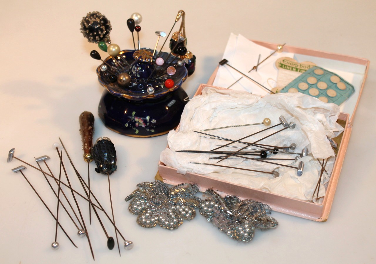 Appraisal: Various Edwardian and later hat and stick pins to include