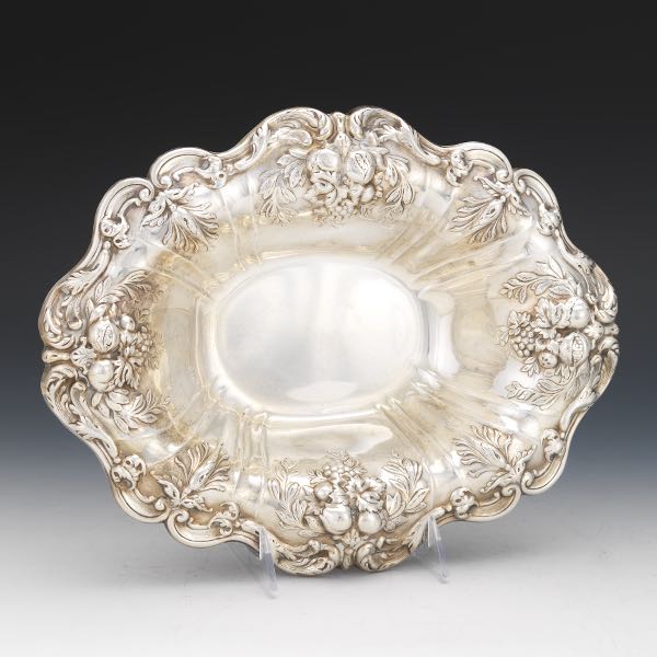 Appraisal: STERLING SILVER FRANCIS I OVAL BOWL x x Sterling silver