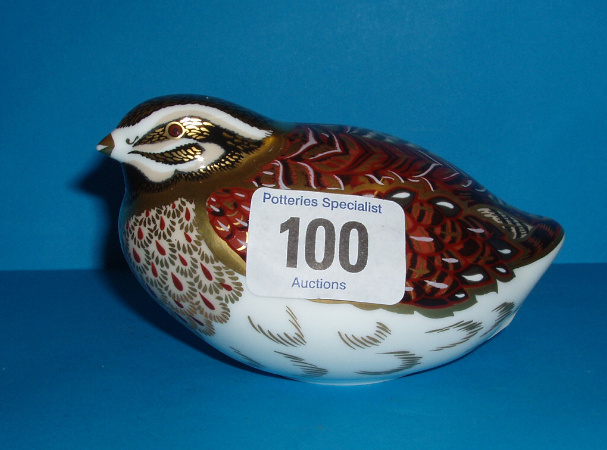 Appraisal: Royal Crown Derby Dapple Quail Boxed