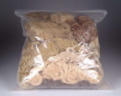 Appraisal: LARGE GROUP OF ORIGINAL MOHAIR WIGS A number of German