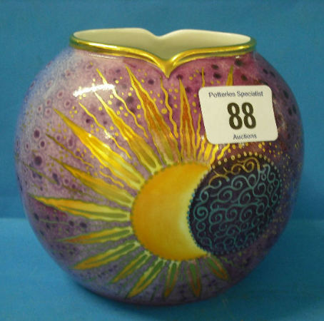 Appraisal: Carltonware Handpainted vases Eclipse by Marie Graves Height cm