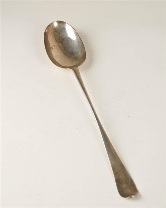 Appraisal: A George II Sterling Stuffing Spoon with Edinburgh date mark