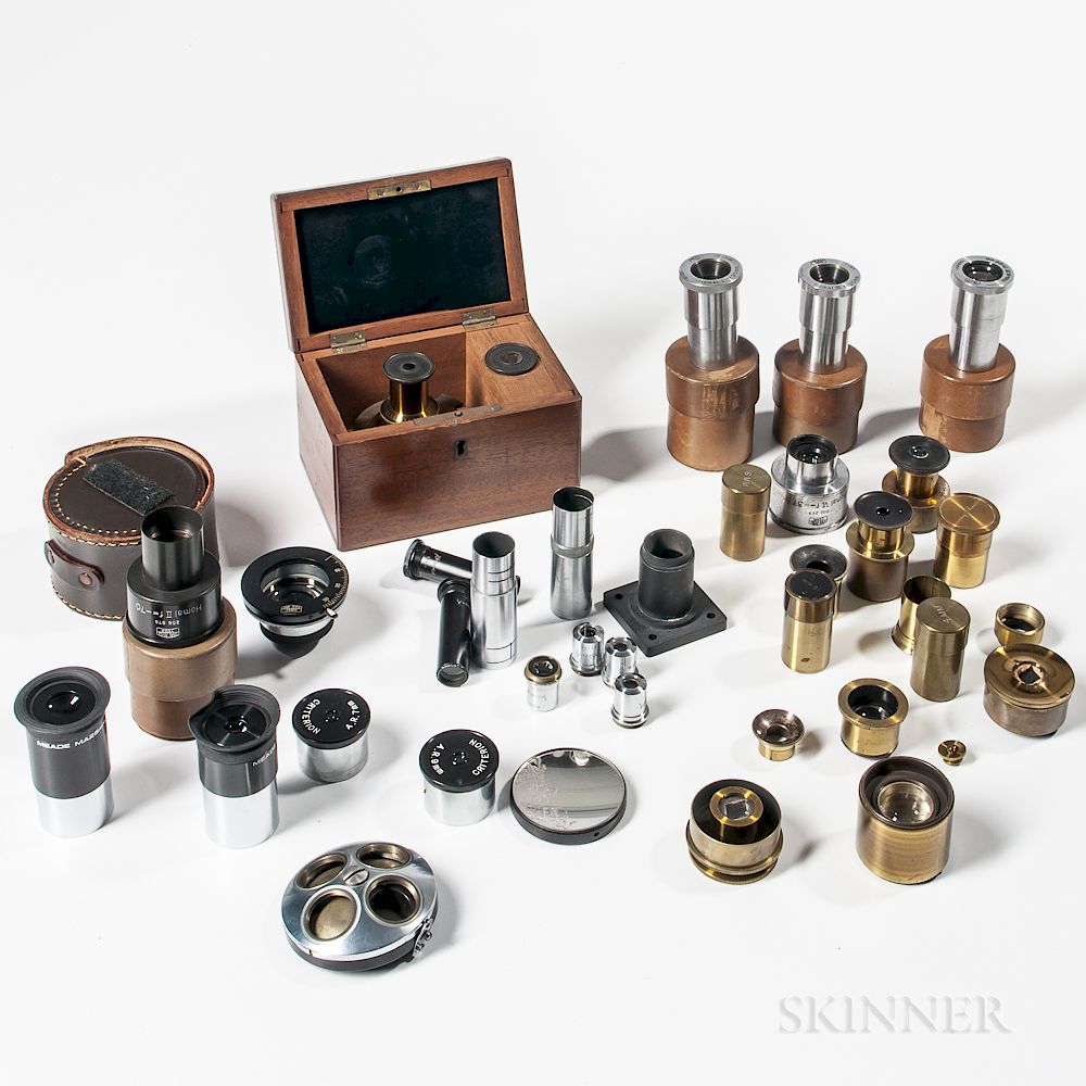 Appraisal: Collection of Assorted Lenses and Microscope Accessories Collection of Assorted