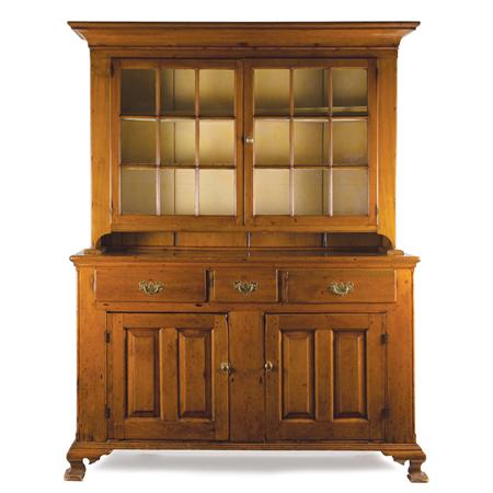 Appraisal: Chippendale Pine Cupboard Estimate -