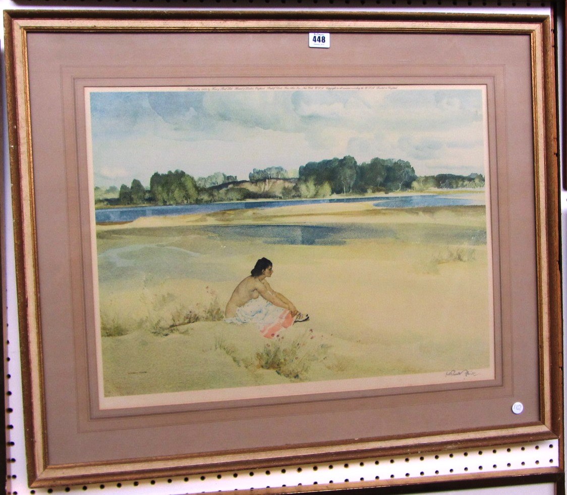 Appraisal: Sir William Russell Flint - Ann Marie by the Loire