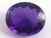 Appraisal: A loose polished amethyst approx x mm gms approx carats