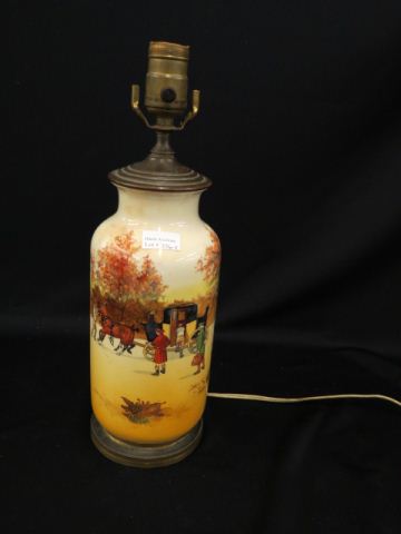 Appraisal: Royal Doulton Coaching Days Lamp body