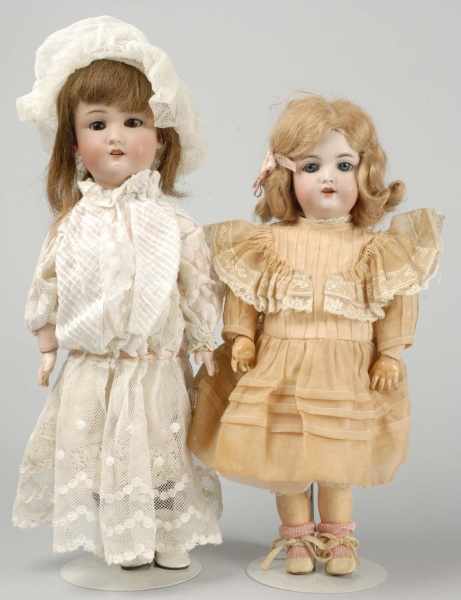 Appraisal: Lot of German Bisque Child Dolls Description Bisque socket head