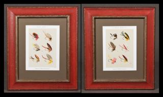 Appraisal: Bass Flies th c pair of colored lithographs Bass Flies