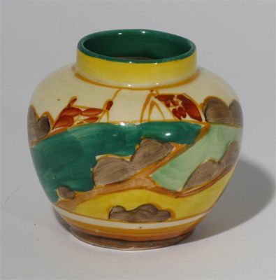 Appraisal: Secrets' a Clarice Cliff Fantasque Bizarre miniature vase probably a