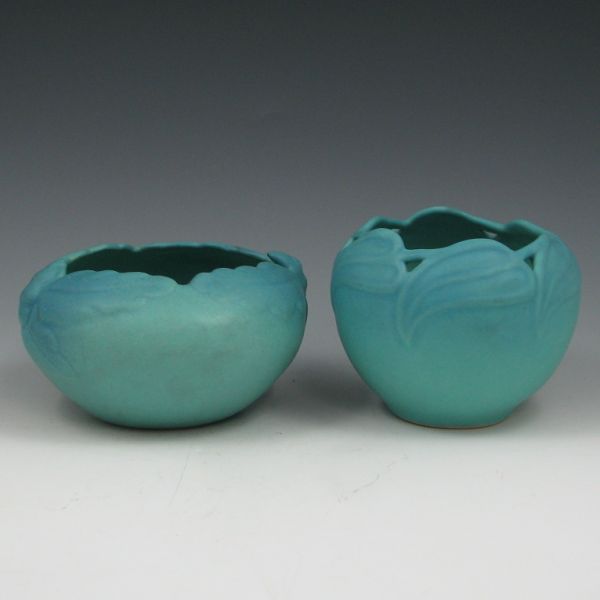 Appraisal: Two Van Briggle pieces in Ming Turquoise including acorn and