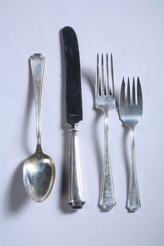 Appraisal: -PIECE STERLING SILVER FAIRFAX FLATWARE SERVICE Gorham and Durgin Including