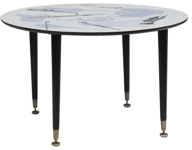 Appraisal: Italian mid-century modern coffee table Piero Fornasetti Italian - c