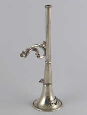 Appraisal: Judaica A trumpet shaped spice dispenser marked sterling length cm