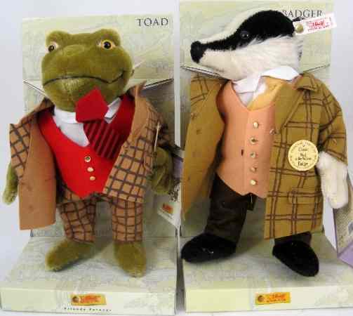 Appraisal: Steiff Teddy Bears Badger and Toad Boxed