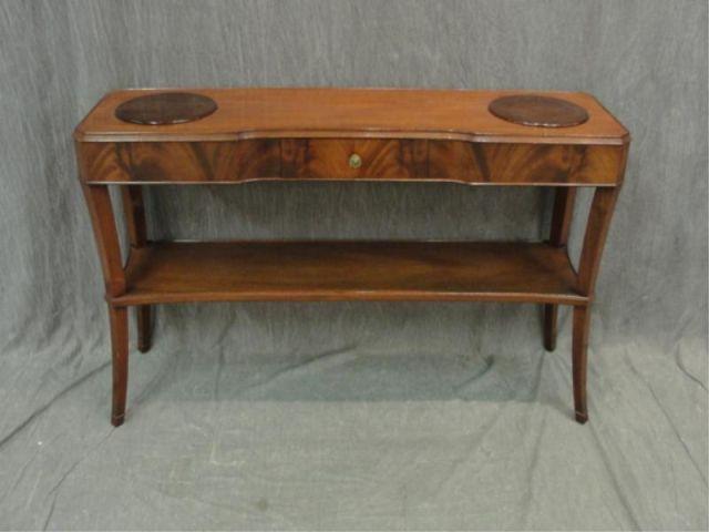 Appraisal: Drawer Console and Planter From an Eastchester NY estate Dimensions