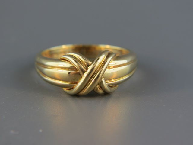 Appraisal: Tiffany k Gold Ring yellow gold signed currently size grams