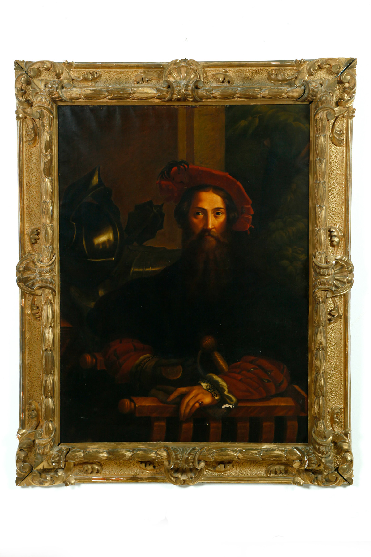 Appraisal: PORTRAIT OF A NOBLEMAN EUROPEAN SCHOOL TH CENTURY Oil on