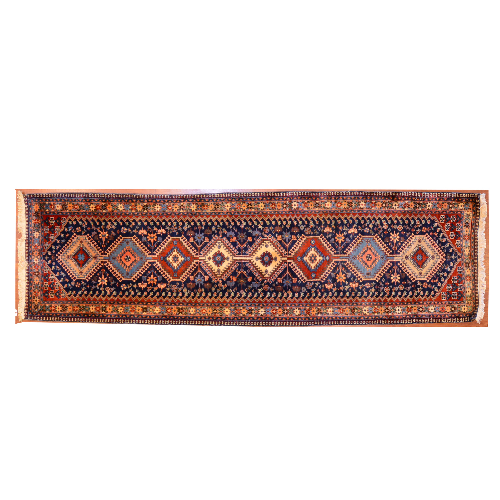 Appraisal: YELAMEH RUNNER PERSIA X Fourth quarter- th century hand-knotted wool