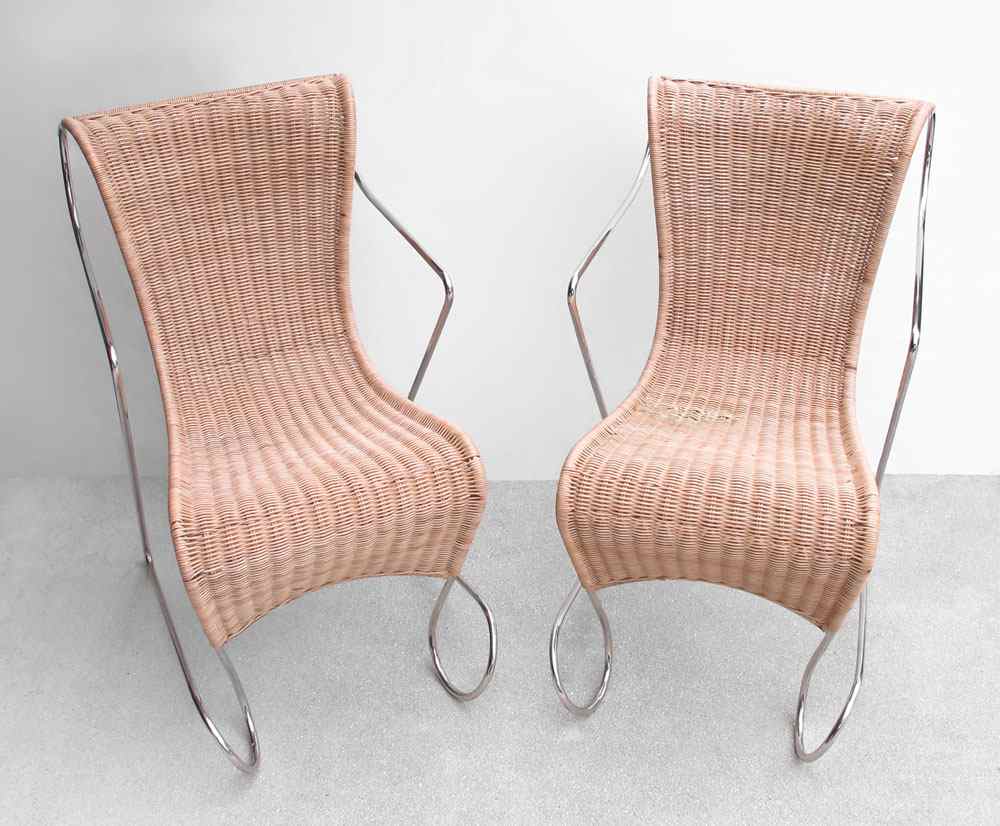 Appraisal: A PAIR OF RON ARAD ZIGO EASY CHAIRS Manufactured by