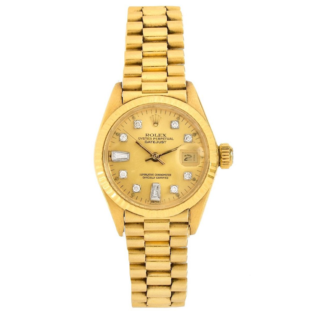 Appraisal: Lady's Rolex K Date-Just Watch Lady's Circa Rolex Karat Yellow