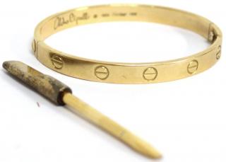 Appraisal: Cartier K Gold Love Bracelet Aldo Cipullo With the original