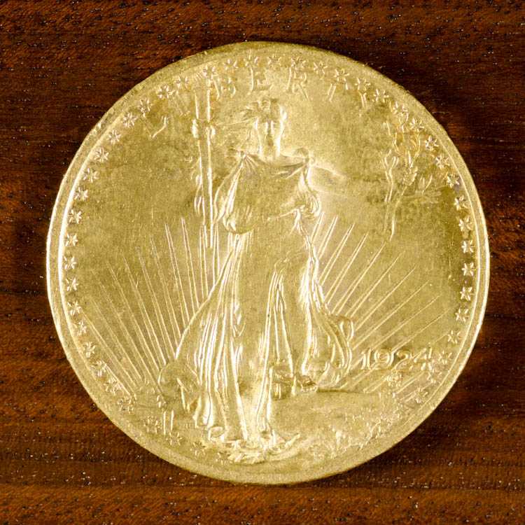 Appraisal: U S TWENTY DOLLAR DOUBLE EAGLE GOLD COIN Liberty head