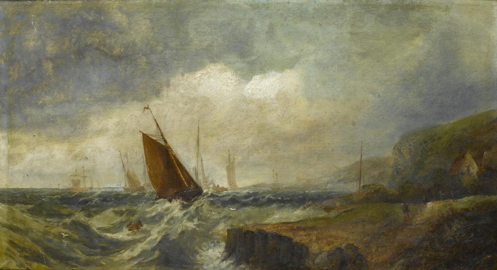 Appraisal: W R HARDING TH CENTURY THE FISHING FLEET OFF THE