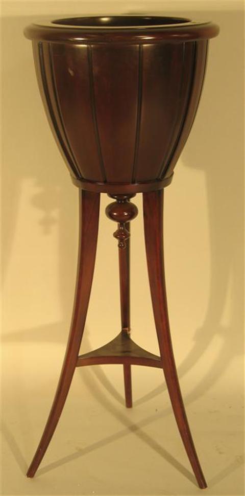 Appraisal: SYON HOUSE PLANT STAND th century the tapering barrel form