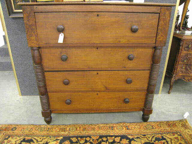 Appraisal: Period Tennessee Chest attributed to Greenville County blanket drawer above