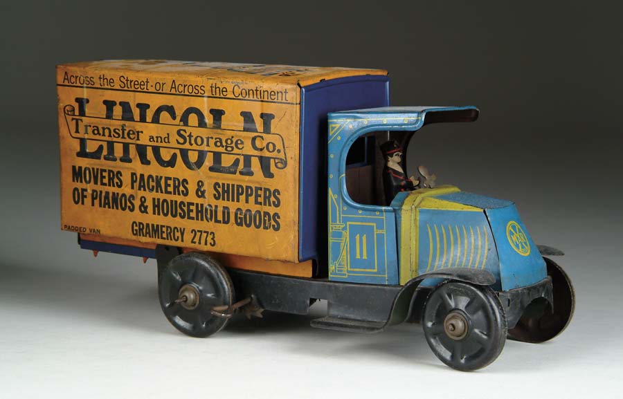 Appraisal: SCARCE MARX MOVING VAN U S A A hard-to-find all-tin