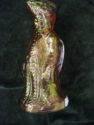 Appraisal: Figural Glass Pitcher of a Soldier ruby flashed excellent