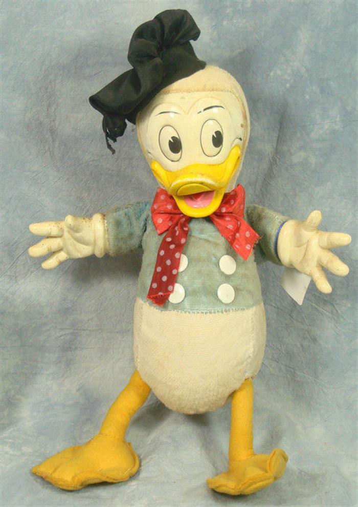 Appraisal: Donald Duck rubber face plush inches tall no tush tag