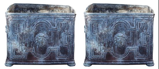 Appraisal: Sale Lot A Pair of Lead Jardinieres th century of