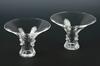 Appraisal: COMPOTES - Matching pair of signed Steuben crystal glass compotes