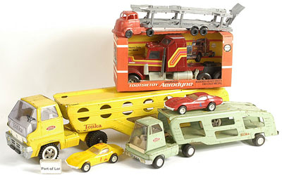 Appraisal: Car Transporter Collection - including Tonka Tootsietoy cab only boxed