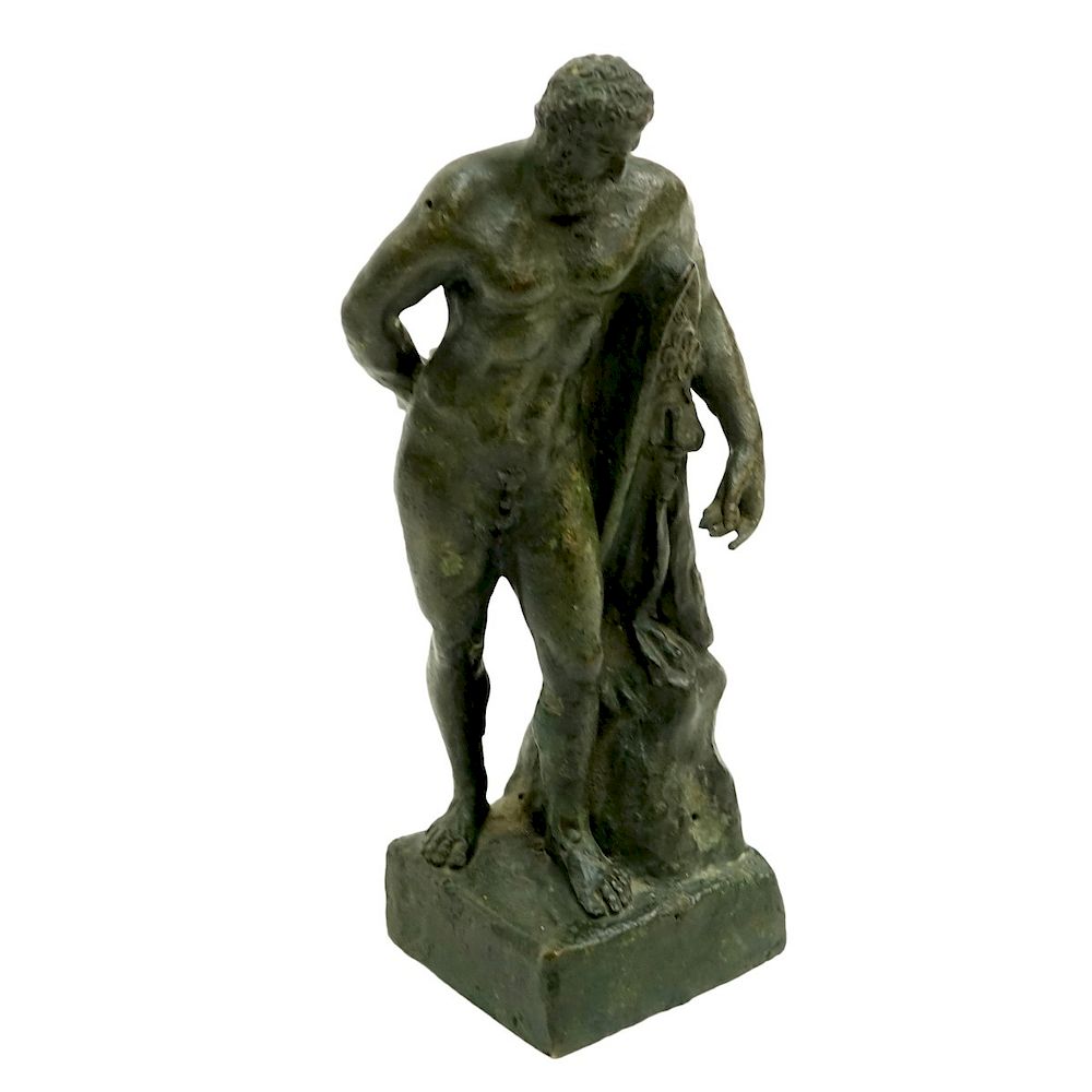 Appraisal: Antique Farnese Hercules Bronze Antique Bronze Casting Of The Farnese