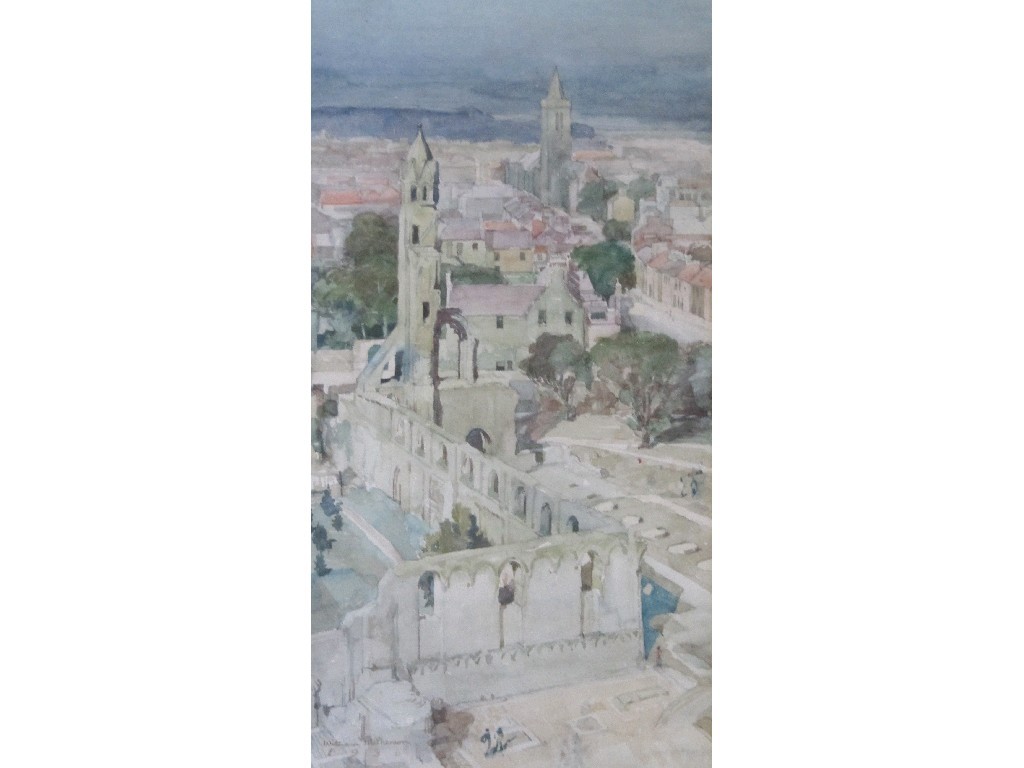 Appraisal: WILLIAM MCPHERSON - Watercolour 'St Andrews' signed and dated and